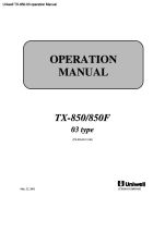 TX-850-03 operation